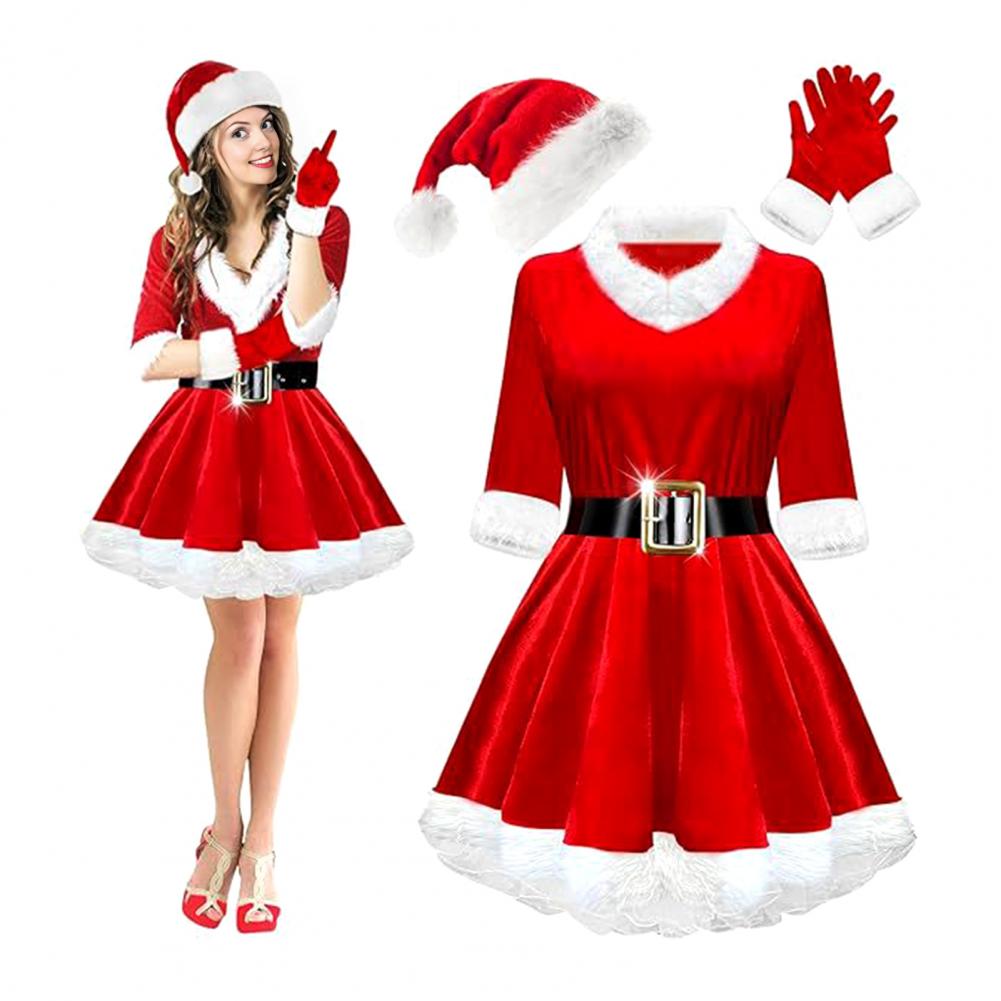 4-delige mevrouw Claus kostuum - Elf Costume Christmas recensie en prijs